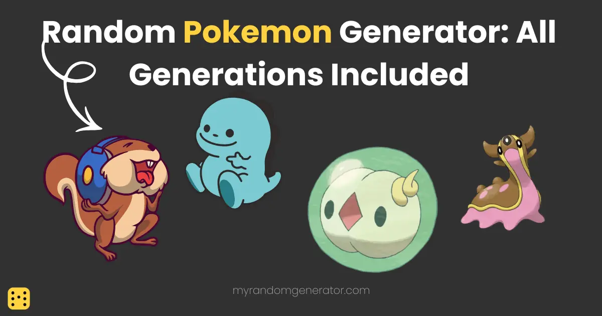 Illustrated Pokemon from different generations shown side by side on a dark background