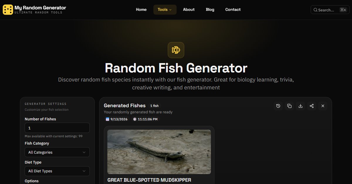 Radom Fish Random Fish Generator - My Random Generator