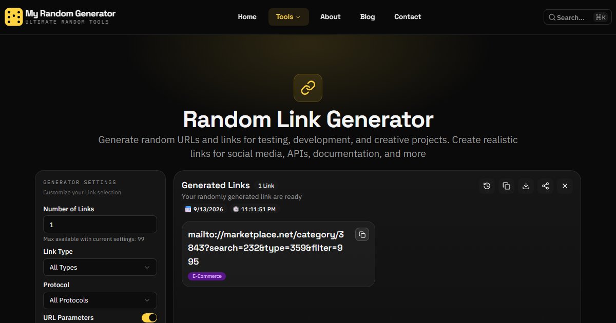 Random Link Generator - My Random Generator